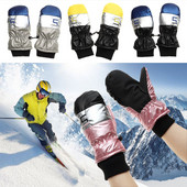Divat télen kell csúszásmentes gyerekeknek gyerekeknek hosszú ujjú ujjatlan kesztyű gyerekeknek síkesztyűk szélálló vízálló hó snowboard