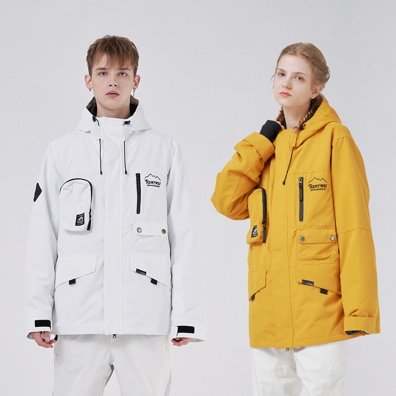 Nauja Slidinėjimo striukė Moteriška Šilta Lauko Sportinė Snieglenčių Striukė Vyriška Vėjui atspari vandeniui Slidinėjimo kostiumas Žieminiai drabužiai Paltai su gobtuvu