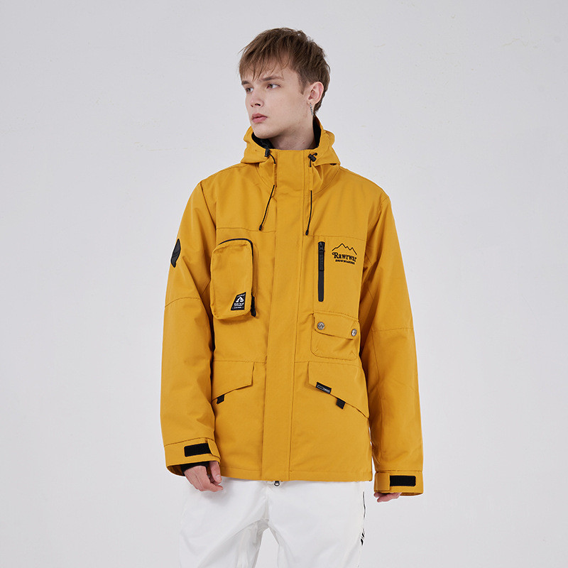 Nauja Slidinėjimo striukė Moteriška Šilta Lauko Sportinė Snieglenčių Striukė Vyriška Vėjui atspari vandeniui Slidinėjimo kostiumas Žieminiai drabužiai Paltai su gobtuvu