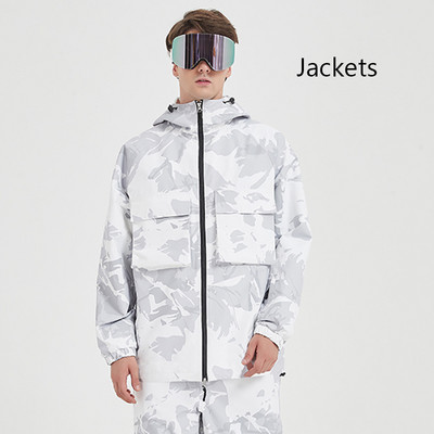 Naujos viršūnės Slidinėjimo striukės Vyriškos moteriškos slidinėjimo kostiumai Lauko snieglenčių kostiumai Pastorinti šilti žieminiai drabužiai Paltai Atsparūs vėjui Neperšlampami