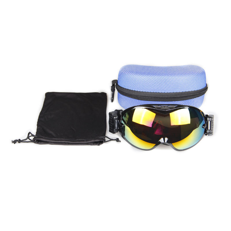 Ochelari pentru snowboard bărbați și femei, ochelari de schi UV400, lentile cu două straturi, fără uzură în ceață peste ochelarii RX