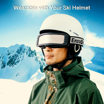 Γυαλιά σκι Ευέλικτα Wide Vision Anti-Fog UV400 Snowboard γυαλιά ηλίου Ελαφρύ καλό ή κακό καιρό Χειμερινά σπορ