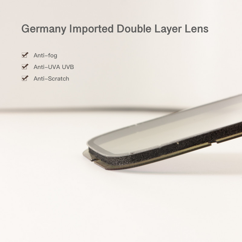 Slidinėjimo akiniai Lankstūs plataus matymo nuo rasojimo UV400 snieglenčių akiniai nuo saulės lengvi geru ar blogu oru žiemos sportas