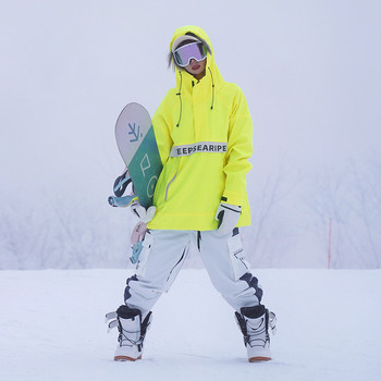 2022 Нови ски якета Дамски мъжки качулка Спорт на открито Сноуборд якета Зимни топове Облекло Ски костюм Ветроустойчиво Водоустойчиво палто