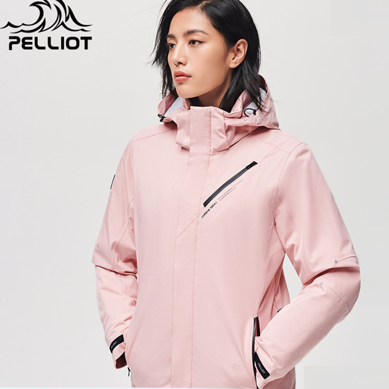 Jachetă de schi PELLIOT Jachetă de sport pentru snowboard pentru bărbați, pulover de iarnă, cu glugă, impermeabilă, respirabilă, haină de schi, haină.