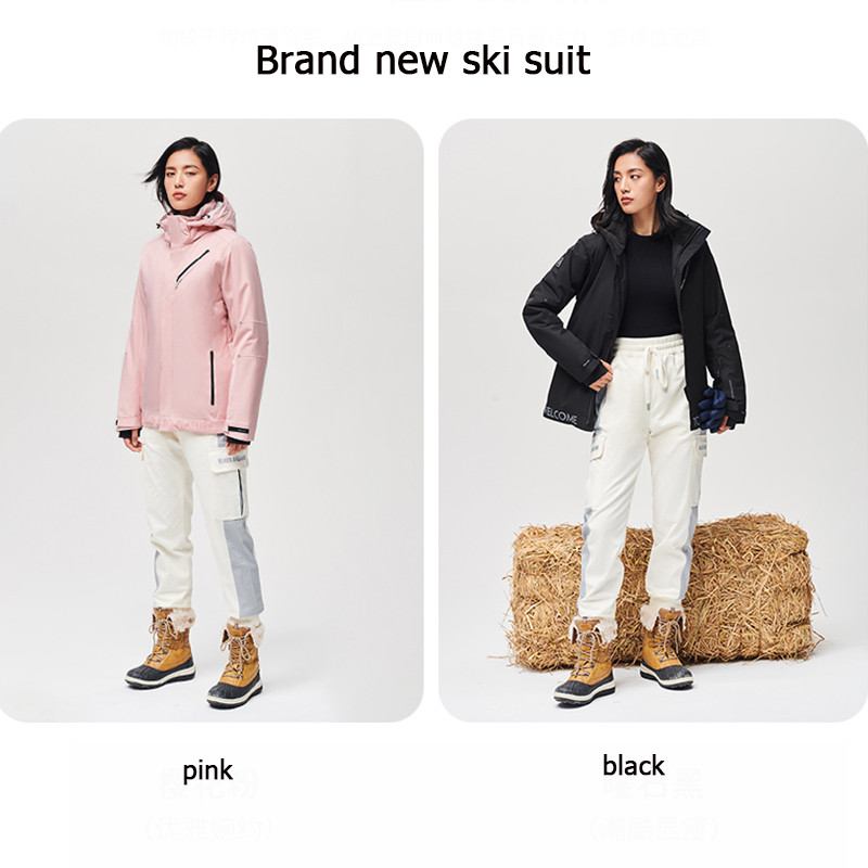 Jachetă de schi PELLIOT Jachetă de sport pentru snowboard pentru bărbați, pulover de iarnă, cu glugă, impermeabilă, respirabilă, haină de schi, haină.