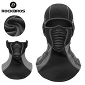 ROCKBROS žiemos terminė vilnos slidinėjimo kaukė Visą veidą dengianti snieglentės gaubto šalikai lauko sportui, vėjui atsparūs dviračių galvos apdangalai Balaclava