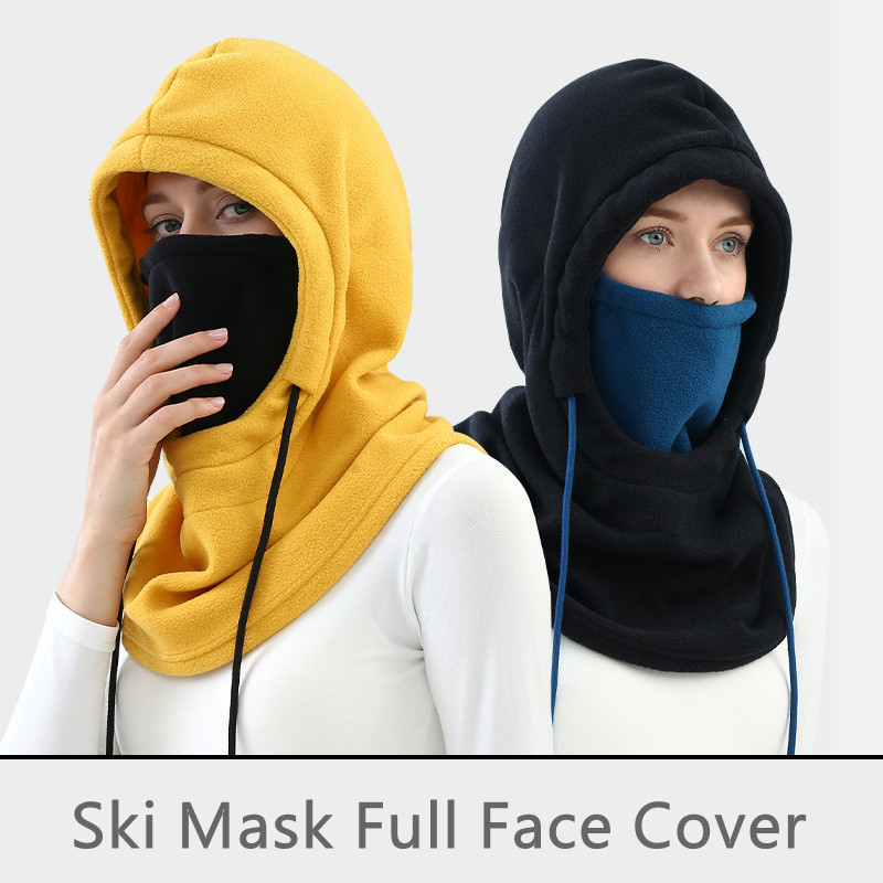 Žieminė terminė vilnos slidinėjimo kaukė Visą veidą dengianti snieglentės gaubto šalikai Lauko sportiniai vėjui atsparūs dviračių galvos apdangalai Balaclava