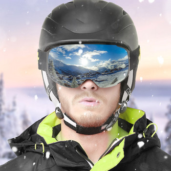 PHMAX Ски очила Мъжки очила за сноуборд Дамски зимни слънчеви очила за сняг на открито UV400 Двуслойни лещи Ски очила против мъгла