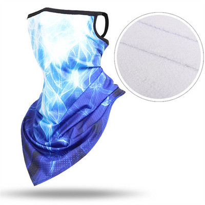 Žiemos vilnos ledo šilko šalikas trikampis bandana slidinėjimo veido kaukė skydas pakabinamas ausyje, kvėpuojantis dviračio galvos apdangalas, vamzdis, kaklo getras