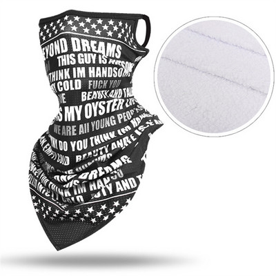 Žiemos vilnos ledo šilko šalikas trikampis bandana slidinėjimo veido kaukė skydas pakabinamas ausyje, kvėpuojantis dviračio galvos apdangalas, vamzdis, kaklo getras