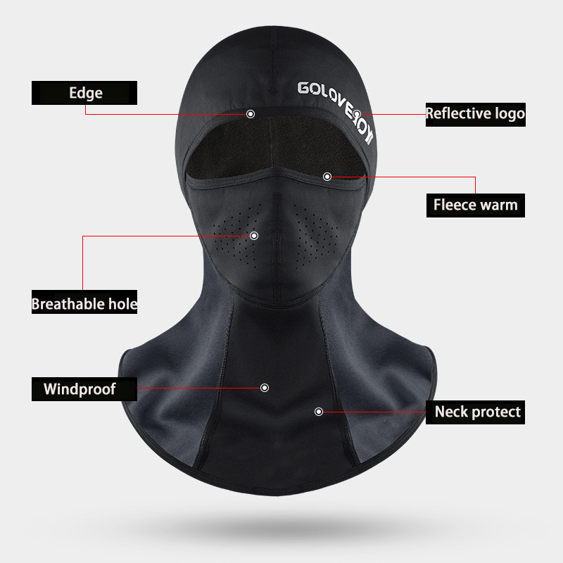 Žieminė viso veido lycra slidinėjimo kaukė išlaikyti šilumą, atspari vėjui, kvėpuojanti, apsauganti nuo dulkių snieglenčių kaukė dviratininkų kepuraitės kepuraitė balaklava skara