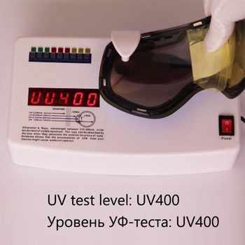 Ски очила за каране на ски Магнитни очила за планинарство с двойни лещи UV400 Ски очила против замъгляване Мъже Жени Маска за моторна шейна
