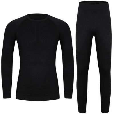 YOOY termálsí alsónemű készletek hosszú Johns Warm Up férfi síingek és nadrágok Gyorsan száradó ruházat téli szabadtéri sportokhoz