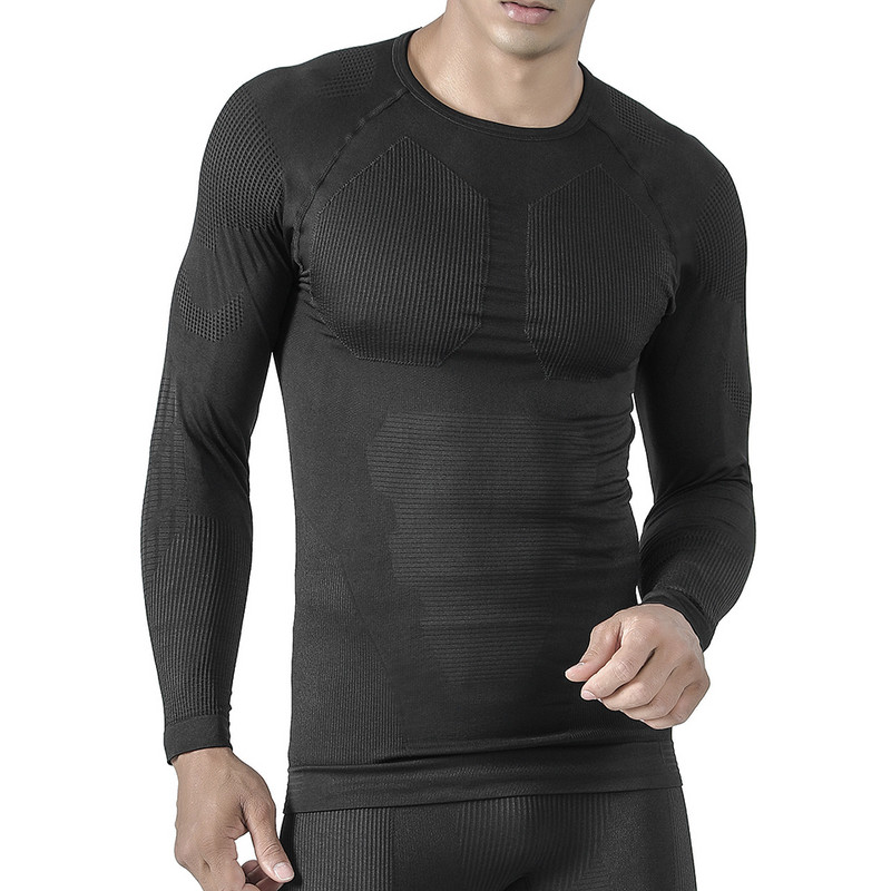 YOOY termálsí alsónemű készletek hosszú Johns Warm Up férfi síingek és nadrágok Gyorsan száradó ruházat téli szabadtéri sportokhoz