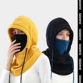 Nauja kokybiška dviračių kepurė slidinėjimo žieminė vėjui atspari kepurė lauko sportui su antkrūtiniu šaltu paminkštintu gobtuvu kaukė pliušinė šilta kepurė Dviratis Dviratis