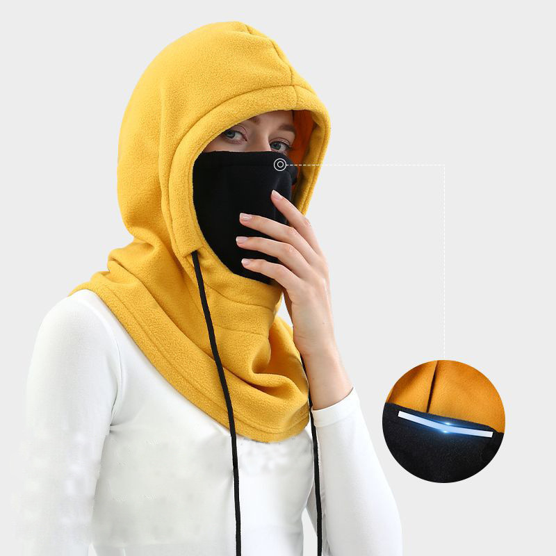 Nauja kokybiška dviračių kepurė slidinėjimo žieminė vėjui atspari kepurė lauko sportui su antkrūtiniu šaltu paminkštintu gobtuvu kaukė pliušinė šilta kepurė Dviratis Dviratis