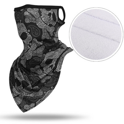 3D kaukolė žiemos slidinėjimo šalikas vamzdis vilnonis veido dangtelis dviračių kaukė Šalikai karinis trikampis bandana vėjui atsparus kaklo getras vyrams, moterims