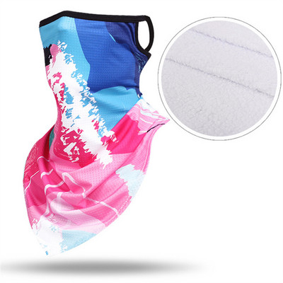 Žieminė slidinėjimo kaukė dviračių slidinėjimui šiluminė vilnos kaukė Unisex lauko sportui, vėjui atspari dviračių galvos apdangalai Balaclava pusės veido kaukė šilta