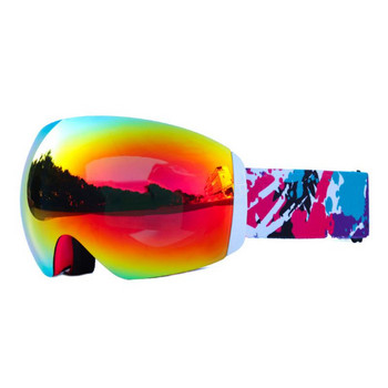 Ски очила двойни слоеве против мъгла Ски очила Моторни шейни ски маска ски очила сноуборд мъже жени googles