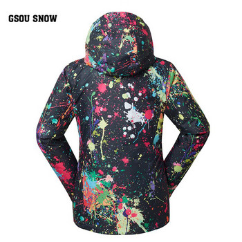 GSOU SNOW Snowboard Φούστα Γυναικείες Χειμερινά Σπορ Ορειβασία Ζεστό Υψηλής Ποιότητας Μαύρο Μπουφάν για Σκι Γυναίκα Εξωτερικό αντιανεμικό Μέγεθος XSL