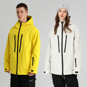Облекло за сноуборд Нов ски костюм Дамска риза Мъжка ветроустойчива топла двойна дъска Дишаща сноуборд