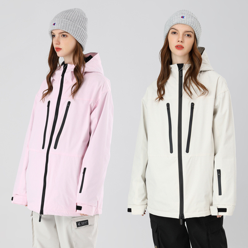 Snieglentės dėvėjimas Naujas slidinėjimo kostiumas, moteriški marškinėliai, vyriški, neperpučiami vėjui, šilti dviguba lenta, kvėpuojanti snieglentė