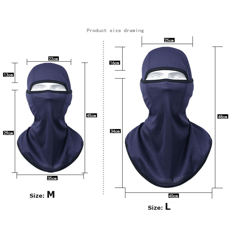 Мотоциклетна маска за цялото лице, бързосъхнеща балаклава, мото каска, мотокрос, мотоциклет, ветроустойчива състезателна ски, велосипедист, качулка, шапка, колоездачна маска