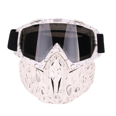 Téli UV400 szélálló síszemüveg levehető maszkkal páramentes síelés snowboard szemüveg kültéri motoros szán motoros szemüveg