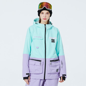 Νέο χειμωνιάτικο μπουφάν σκι με συνονθύλευμα για γυναίκες Ανδρικό μπουφάν Snowboard Αδιάβροχο ζεύγος Χειμερινό παλτό Ανδρικό μπουφάν για χιόνι Χειμερινό μπουφάν για χιόνι