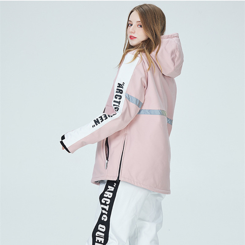 Gamintojas Arctic Queen Moteriškas slidinėjimo gobtuvas vandeniui atsparus vyriškas snieglenčių striukė Megztinis žieminis šiltas paltas sniego striukė vyrams, moterims