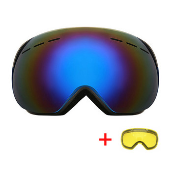 Διπλοί φακοί αντιθαμβωτικά γυαλιά σκι με φακό νυχτερινής όρασης Γυαλιά για χειμερινό χιόνι για σκι UV400 Γυαλιά Snowboard Snowboard