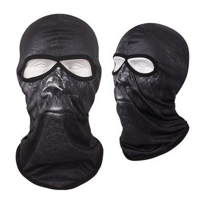 Motociklo 3D Animal Balaclava vėjui atsparus veido skydas Šalmas variklio gaubtas viso veido kaukė muzikos festivaliams, reivoms, slidinėjimui, Helovinui