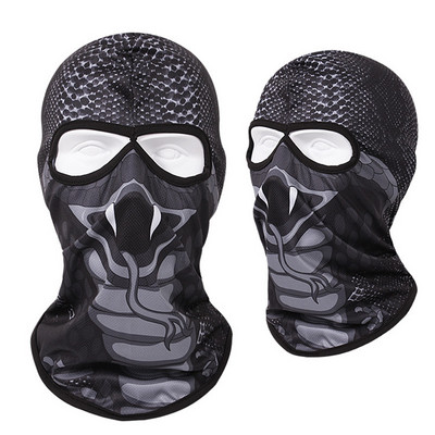 Motociklo 3D Animal Balaclava vėjui atsparus veido skydas Šalmas variklio gaubtas viso veido kaukė muzikos festivaliams, reivoms, slidinėjimui, Helovinui