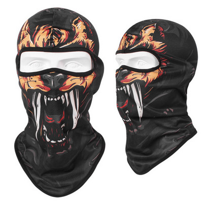 Motociklo 3D Animal Balaclava vėjui atsparus veido skydas Šalmas variklio gaubtas viso veido kaukė muzikos festivaliams, reivoms, slidinėjimui, Helovinui