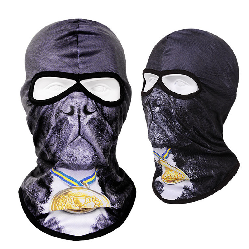 Motociklo 3D Animal Balaclava vėjui atsparus veido skydas Šalmas variklio gaubtas viso veido kaukė muzikos festivaliams, reivoms, slidinėjimui, Helovinui
