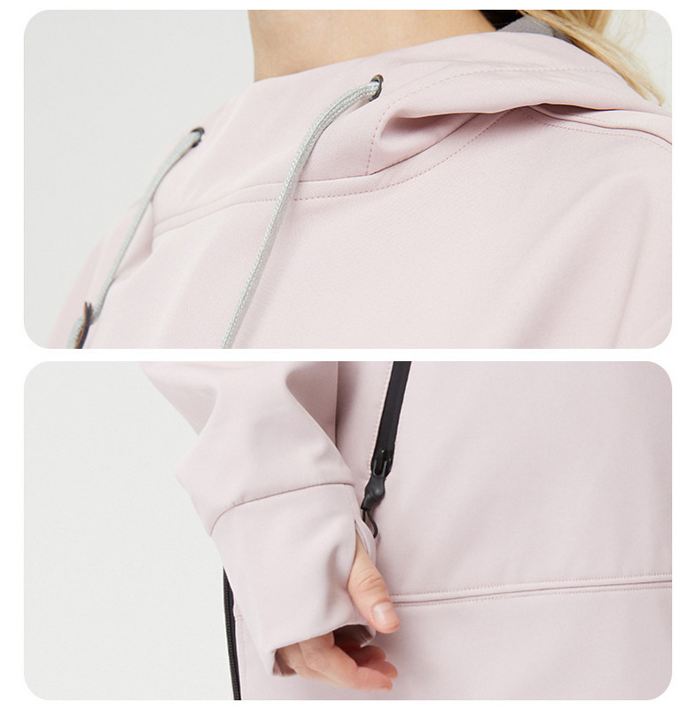 Megztinis su gobtuvu 2022 m. Naujos slidinėjimo striukės rudens žiemos viršutinės moteriškos lauko striukės, atsparios vėjui, vandeniui atsparus vyriškas slidinėjimo kostiumas