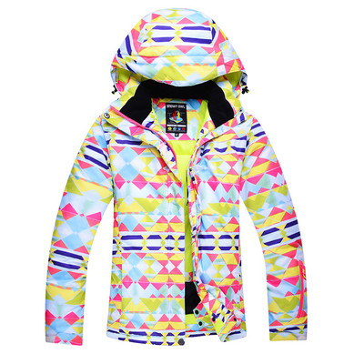 Moteriška slidinėjimo striukė Snieglenčių striukė Neperšlampama sniego striukė Slidinėjimo sportinė apranga Kvėpuojanti Super šilta žiemos slidinėjimo kostiumo paltai