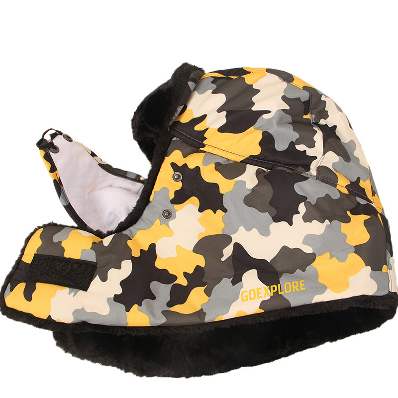 Goexplore Snježna kapa Thicken Masked full cover Zimska kamuflažna kapa Sport Vanjski Kamp Planinarenje Skijaški šešir Za muškarce Žene