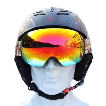 Ски очила против замъгляване Висококачествени ски очила Нови ветроустойчиви слънчеви очила за спорт на открито Унисекс очила с голяма сферична повърхност