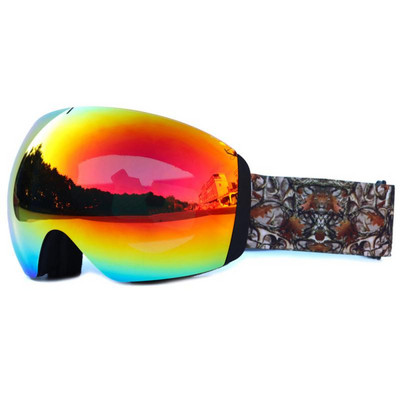 Nerasojantys slidinėjimo akiniai Aukštos kokybės slidinėjimo akiniai Nauji vėjui atsparūs lauko sportiniai akiniai nuo saulės Unisex dideli sferiniai akiniai