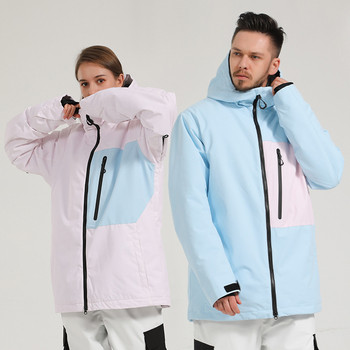 Χειμερινά νέα μπλουζάκια μπουφάν για σκι Υπαίθρια σπορ Mountain Snowboard Μπουφάν Γυναικεία Ανδρικά ζεστά αντιανεμικά αδιάβροχα παλτό για ρούχα για σκι