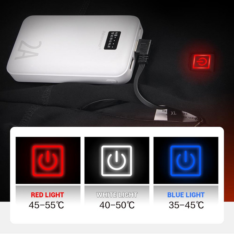 Šildomi terminiai apatiniai Vyriški Šilti žieminiai drabužiai Moterims Elektrinė Šildoma Striukė Medvilninės Kelnės Dviratininko Striukė Rudens kelnių komplektas