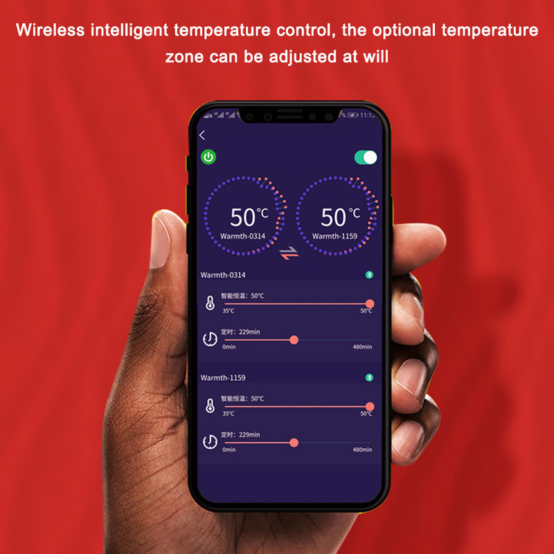 Set de lenjerie de corp cu încălzire de iarnă, cu alimentare cu baterii, pantaloni, pantaloni, pantaloni, controlul temperaturii, pentru motocicletă