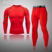 Vyriškų sportinių slidinėjimo terminių apatinių komplektas Vyriškas motociklų slidinėjimo žiemos šiltas pagrindo sluoksniai Aptempti ilgi Johns viršūnių ir kelnių rinkinys