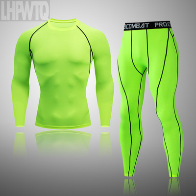 Vyriškų sportinių slidinėjimo terminių apatinių komplektas Vyriškas motociklų slidinėjimo žiemos šiltas pagrindo sluoksniai Aptempti ilgi Johns viršūnių ir kelnių rinkinys