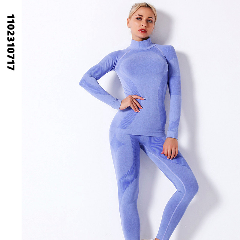 Naiste talvine termopesu Spordiks Suusa Fitness Quick Dry Thermo Kilpkaelusega Naiste Kootud Pikad Johns Komplekti Riided SK003