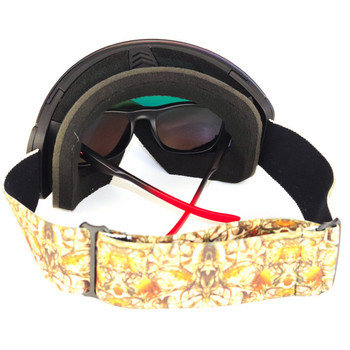 Γυαλιά σκι εξωτερικού χώρου για άντρες και γυναίκες Διπλής στρώσης μόνιμη προστασία UV400 Αντιθαμβωτικά γυαλιά σκι Μάσκα ιππασίας με καθρέφτη
