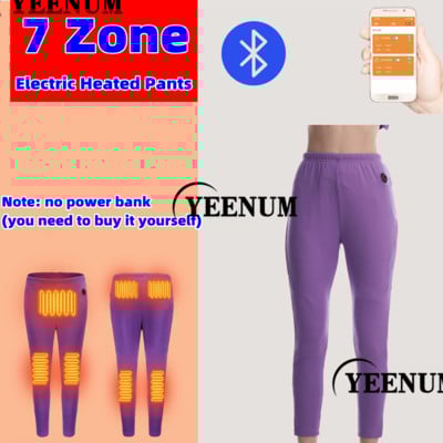 Зимно електрическо отопление бельо Bluetooth APP интелигентно термо бельо плюшено вълнено ски бельо електрическо отопление горен панталон