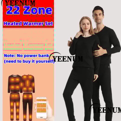 Зимно електрическо отопление бельо Bluetooth APP интелигентно термо бельо плюшено вълнено ски бельо електрическо отопление горен панталон